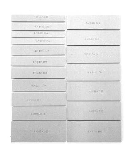 Messblocksatz, 100x4 mm 9 Paar hochpräzise Parallelsatz, Parallelität 0,005 mm, Parallelkissen Messblock Fräspads für Präzisionskalibrierung von OPFVUJIKX