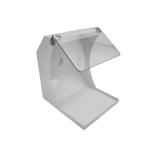 Staubbox, Abdeckung for Doppelschleifmaschine, Schmuckpoliermaschine, staubdichter Deckel, Hochleistungs-Elektrowerkzeug aus Metall zum Schleifen und Polieren von OPFVUJIKX