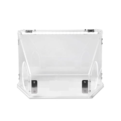 Staubbox, Acryl-Schleifstaubbox, Polierstaubbox, tragbare, durchsichtige Schleifpolierbox for Gravur-, Schleif- und Polierarbeiten zum Schleifen und Polieren von OPFVUJIKX