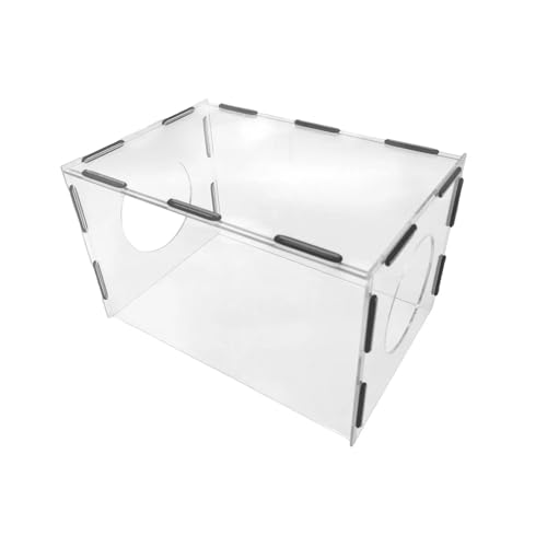 Staubbox, Beiliegende Schleifstaubbox aus Acryl mit 2 Löchern, staubdicht for die Bildhauerei zum Schleifen und Polieren von OPFVUJIKX