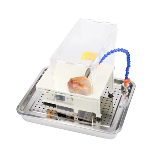 Staubbox, Polieren von Jade, Schleifen und Polieren, Mini-Schneidtisch-Staubbox, Werkbank, Schnitz-, Schleif- und Graviermaschinentisch mit Wasserpumpe zum Schleifen und Polieren von OPFVUJIKX