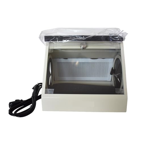 Staubbox, Schleif- und Polierbox, Läppschutz, Sandstrahlen, staubdichtes Gehäuse, Sandstrahl-Staubsammler zum Schleifen und Polieren von OPFVUJIKX