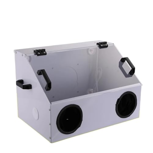 Staubbox, Staubbox Metall Integrierte Tischschleifmaschine, Schneiden Gravieren Polieren Acryl Staubbox for Schleifen Polieren zum Schleifen und Polieren(520 * 350 * 350Without fan) von OPFVUJIKX