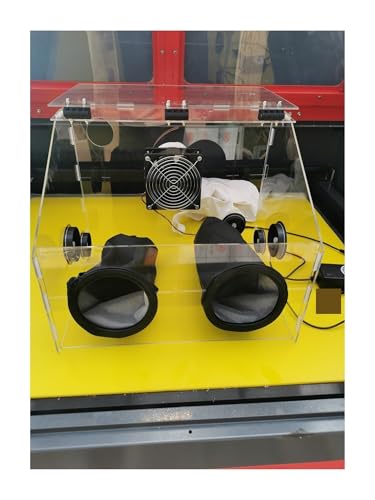 Staubbox, Staubdichte Box, Staubdichte Polierbox, Staubdichte Farbbox for 3D-Lackpolieren, Staubdichte Box for Spielen, Nagelpolierbox zum Schleifen und Polieren(5mm) von OPFVUJIKX