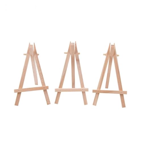 Malen Halter 1 PCS Mini Künstler Holz Dekoration Triange Kunst Staffelei Staffelei Holz Hochzeit Tisch Karte Stand Display Halter for Party(12.5x7cm 1pc) von OPIGJUFD