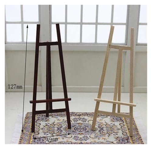 Malen Halter 1 PCS Mini Künstler Holz Dekoration Triange Kunst Staffelei Staffelei Holz Hochzeit Tisch Karte Stand Display Halter for Party(1pc) von OPIGJUFD