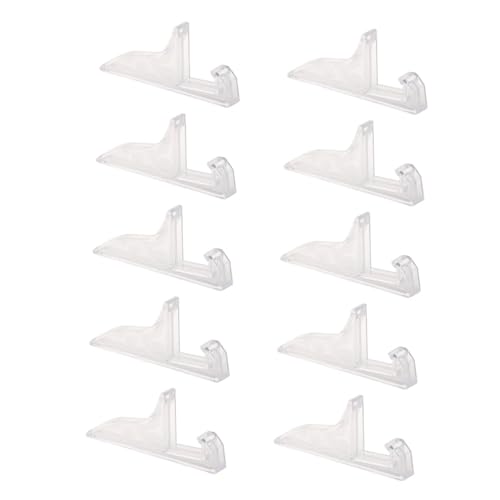 Malen Halter 10 Stück Staffelei Ständer Teller Teller Bild Fotorahmen Rack Halter Schwarz/Weiß(White L 10 Pcs) von OPIGJUFD