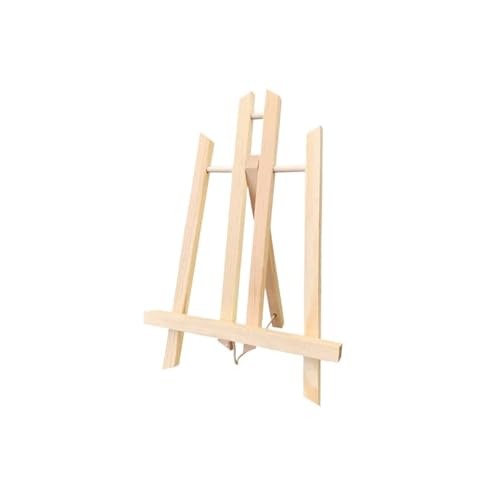 Malen Halter 30/40/50 cm tragbare Holzstaffelei, Regalhalter, Ständer for Künstler, Malerei, Skizzieren, DIY, Kunst, Fotokarten(30CM) von OPIGJUFD