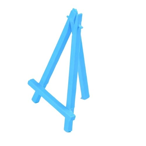 Malen Halter 5Pcs Mini Staffelei Rahmen Stativ Display Treffen Hochzeit Tisch Name Karte Stand Display Halter Kinder Malerei Handwerk(Blue) von OPIGJUFD