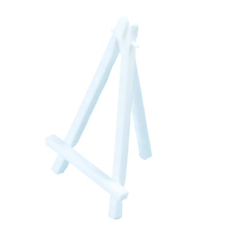 Malen Halter 5Pcs Mini Staffelei Rahmen Stativ Display Treffen Hochzeit Tisch Name Karte Stand Display Halter Kinder Malerei Handwerk(White) von OPIGJUFD