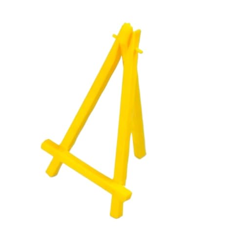 Malen Halter 5Pcs Mini Staffelei Rahmen Stativ Display Treffen Hochzeit Tisch Name Karte Stand Display Halter Kinder Malerei Handwerk(Yellow) von OPIGJUFD