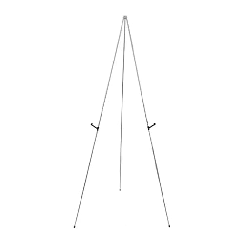 Malen Halter Einfache Aufbewahrung, Staffelei, Ständer, Aufbewahrungstasche, Hochzeitskarten-Ausstellungsstand, zusammenklappbar, verschleißfest, Kunststaffelei for den Schulgebrauch(Silver) von OPIGJUFD