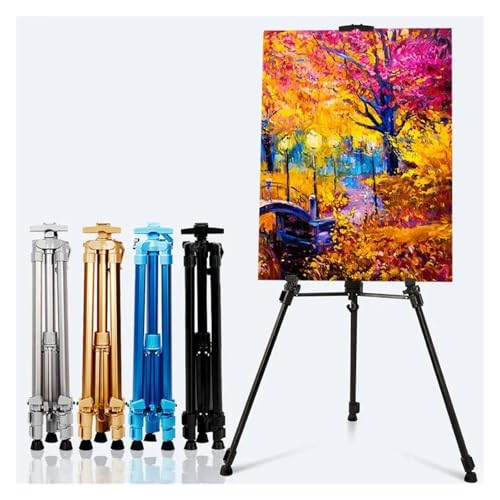 Malen Halter Einstellbare Stativ Malerei Staffelei Stehen Aluminium Legierung Leinwand Farbe Halter Display Kunst Liefert for Malerei(Blue) von OPIGJUFD
