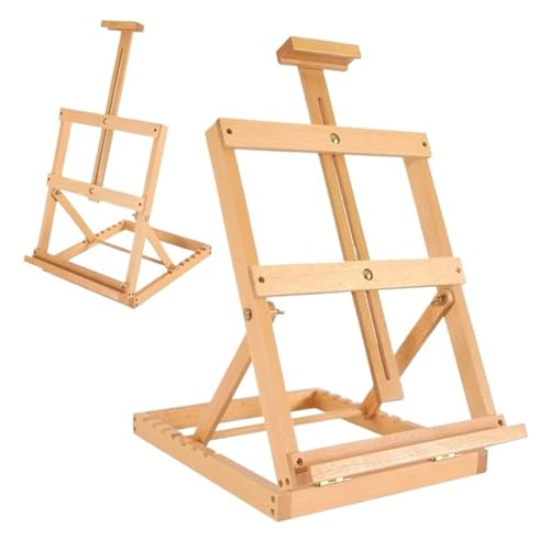 Malen Halter Faltbarer Künstler-Staffelei-Ständer aus massivem Buchenholz, tragbar, zusammenklappbar, for Malerei, Holz-Staffelei, Malerei, Zeichnung, Leinwand, Skizzenbuch Malen Halter Faltbarer Künstler-Staffelei-Ständer aus massivem Buchenholz, tragbar, zusammenklappbar, for Malerei, Holz-Staffelei, Malerei, Zeichnung, Leinwand, Skizzenbuch von OPIGJUFD