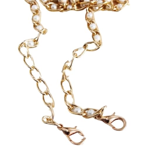 OPIGJUFD Perle Griff Kette Metall Taschen Kette 40-120,0 cm Perle Tasche Ersatz Schulter Tasche Strap Griff Gürtel Tasche Teile(XXL) von OPIGJUFD