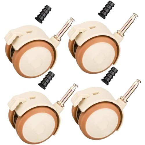 Rollen Für Möbel 2/4/6/8Pcs Swivel Caster Schrank Klemme Mit Bremse Räder Möbel Unterstützung(6pcs) von OPIGJUFD