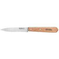 2 OPINEL Kochmesser No. 102 silber, braun glatt, Klinge: 9,6 cm von OPINEL