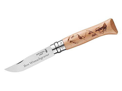 OPINEL Messer No. 8 GRAVURE RANDO (mit Gravur, Gr. 8) von OPINEL
