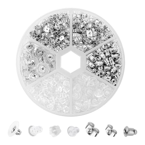 320 Stück Ohrstecker Silikon Ohrring Stopper Klar Gummi Ohrstopper Ohrringe Verschlüsse Kunststoff Ohrring Rücken Earring Backs 6 Stile für Haken Ohrstecker DIY Schmuckherstellung 320 Stück Ohrstecker Silikon Ohrring Stopper Klar Gummi Ohrstopper Ohrringe Verschlüsse Kunststoff Ohrring Rücken Earring Backs 6 Stile für Haken Ohrstecker DIY Schmuckherstellung von OPIURVY
