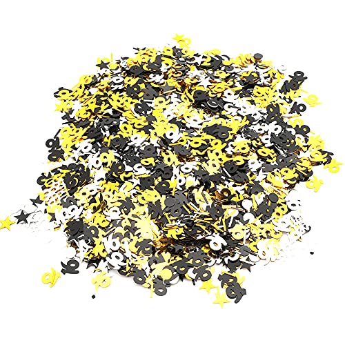 Alles Gute Zum Geburtstag Konfetti, 1500pcs Geburtstagsnummern Tabelle Konfetti Tisch Konfetti Gold Konfetti für Tische Streuung Konfetti Dekorationen Vorräte für Partytisch (16 Alles Gute Zum Geburtstag Konfetti, 1500pcs Geburtstagsnummern Tabelle Konfetti Tisch Konfetti Gold Konfetti für Tische Streuung Konfetti Dekorationen Vorräte für Partytisch (16 von OPPWONG