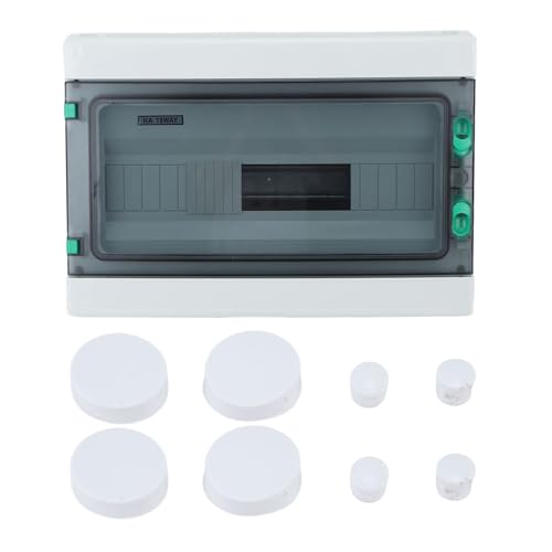 OPPWONG Breaker Box, Leistungsschalter Beschützer Abdeckungsscheibe DIN -Schiene Gehege Elektrische Verteilungsbox Deckel mit Klemme und DIN -Schiene für Miniatur -Leistungsschalter von OPPWONG