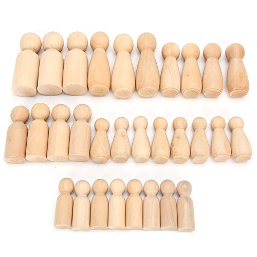 OPPWONG Holzstiftpuppen, Holzpuppen Peg Dolls Natürliche Unvollendete Menschen Formen 30 Prozent Holzpuppenkörper DIY Malerei Kunst Kunsthandwerk Kunsthandwerk OPPWONG Holzstiftpuppen, Holzpuppen Peg Dolls Natürliche Unvollendete Menschen Formen 30 Prozent Holzpuppenkörper DIY Malerei Kunst Kunsthandwerk Kunsthandwerk von OPPWONG