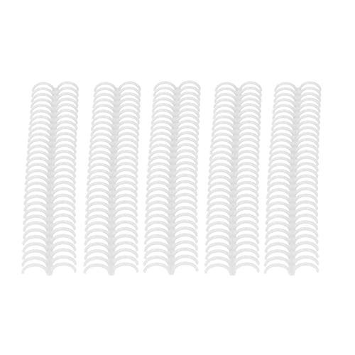 OPPWONG Kunststoffbindungskämme, Loseblattbindungsspiralbindungsspulen 30 Löcher, 22 Mm Innendurchmesser 10 PCs für Heim und Schule (WHITE) von OPPWONG
