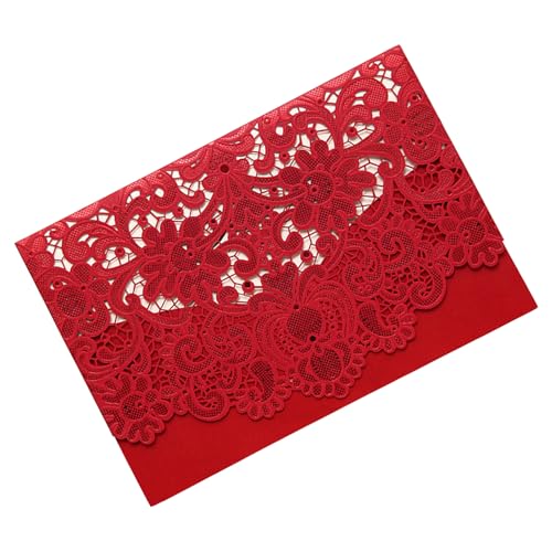 OPPWONG Leere Karten und Umschläge, Kartenherstellung von Kit Hochzeitseinladung mit Umschlägen 25 PCS Hohlen Hochzeitseinladungen Karten für Hochzeitsbrautdusche Engagement Grußkarte (10PCS) von OPPWONG