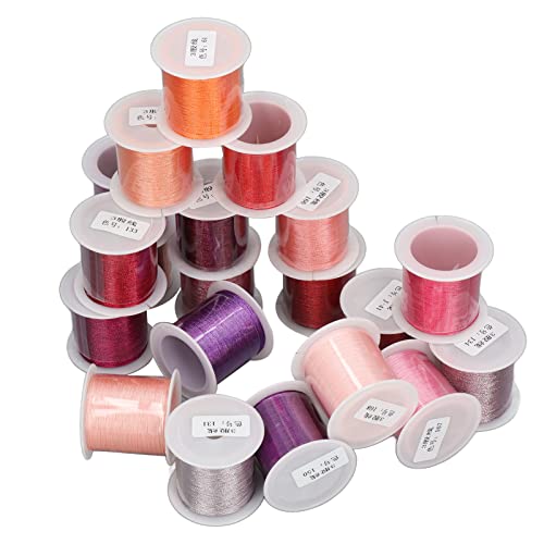 OPPWONG Stickfaden, Nähfadennähmaschinengewinde 3 Aktien Rose Farbreihe 110yd Jeweils 20 Prozent Stickfaden Produktion Nähfaden Polyesterfaden Zum Stricken von OPPWONG