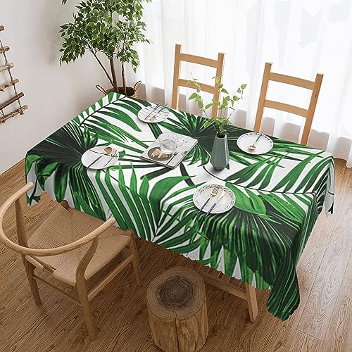 OPSREY Tischdecke mit Palmen-Druck, rechteckig, wasserdicht, für Küche, Party, Heimdekoration, 183 x 137 cm von OPSREY