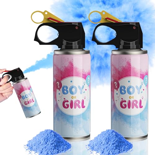 Gender Reveal KonfettiKanone Poppers, Gender Reveal Rauchbombe, 100% Biologisch Abbaubare Babyparty Sicher Pulverrauch, 100g Babyparty-Konfetti-Kanonen, Partyzubehör für Jungen Mädchen (2 Stück Blau) Gender Reveal KonfettiKanone Poppers, Gender Reveal Rauchbombe, 100% Biologisch Abbaubare Babyparty Sicher Pulverrauch, 100g Babyparty-Konfetti-Kanonen, Partyzubehör für Jungen Mädchen (2 Stück Blau) von OPTEALMN