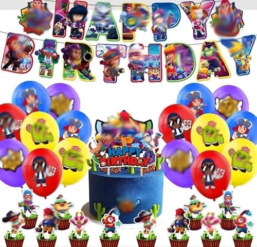 Cartoon Party Dekoration Einschließlich Party Brille Happy Birthday Banner Stars Cartoon Charaktere Cake Toppers Latex Luftballons Stars Themed Geburtstag Deko Kinder Geburtstag Party Deko Set-42pcs Cartoon Party Dekoration Einschließlich Party Brille Happy Birthday Banner Stars Cartoon Charaktere Cake Toppers Latex Luftballons Stars Themed Geburtstag Deko Kinder Geburtstag Party Deko Set-42pcs von OPVXZAD