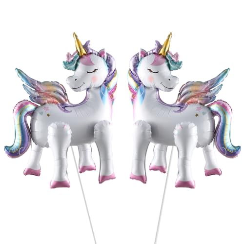 OPVXZAD 2pcs Giant Aluminiumfolie Einhorn Luftballons 3D Folienballon Einhorn Stehend Einhorn Ballon Mädchen XXL Einhorn Ballon Set Perfekt für Kindergeburtstage OPVXZAD 2pcs Giant Aluminiumfolie Einhorn Luftballons 3D Folienballon Einhorn Stehend Einhorn Ballon Mädchen XXL Einhorn Ballon Set Perfekt für Kindergeburtstage von OPVXZAD