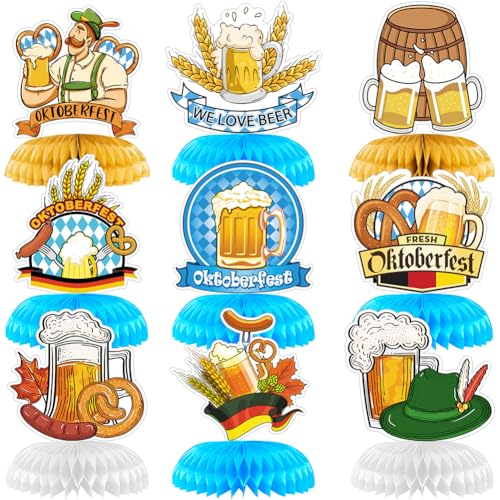 OPVXZAD 9 Stück Oktoberfest Bienenwaben Deko Oktoberfest Tischdekoration Bienenwaben Party-Wabendekoration Bienenwaben Bayrische Deko 3D Bayern Party Deko für Oktoberfest Bierfest Party Zubehör OPVXZAD 9 Stück Oktoberfest Bienenwaben Deko Oktoberfest Tischdekoration Bienenwaben Party-Wabendekoration Bienenwaben Bayrische Deko 3D Bayern Party Deko für Oktoberfest Bierfest Party Zubehör von OPVXZAD