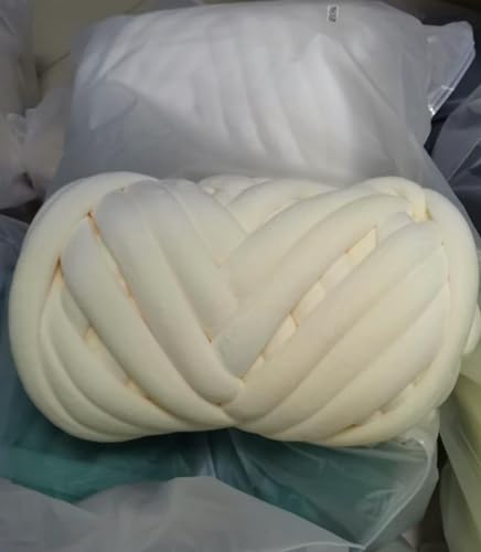 1000g Super Samt Chunky Garn dicke sperrige Riesen faden weiße Tasche für Hands tricken DIY Arm weiche große Decke Teppich sphären 1000g Super Samt Chunky Garn dicke sperrige Riesen faden weiße Tasche für Hands tricken DIY Arm weiche große Decke Teppich sphären von OPica