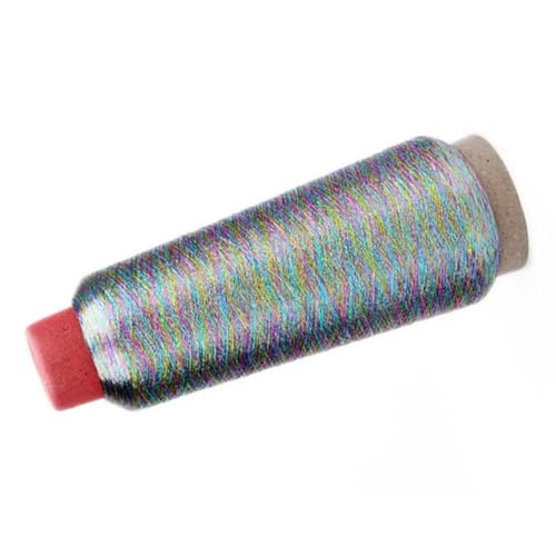 3600 m/Rolle Polyester-Stickgarn Strickgarn Metallic-Garn Helle Seide Gold Silberfaden DIY Manuelles Kreuzstichnähen von OPica