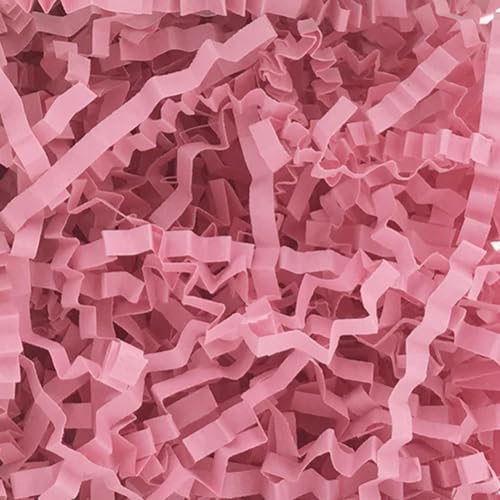 Glitzernde Metallfolie, helles Laser-Rosé-Rosa-Gold, Dekor, Konfetti, geschredderte Knisterfalten, Basteln, Bastpapier, Geschenkbox-Füllmaterial von OPica