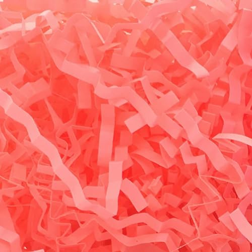 Glitzernde Metallfolie, helles Laser-Rosé-Rosa-Gold, Dekor, Konfetti, geschredderte Knisterfalten, Basteln, Bastpapier, Geschenkbox-Füllmaterial von OPica
