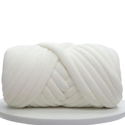 OPica 1000g Super Samt Chunky Garn Dicke sperrige Riesen Faden weiße Tasche für Hands tricken DIY Arm weiche große Decke Teppich sphären OPica 1000g Super Samt Chunky Garn Dicke sperrige Riesen Faden weiße Tasche für Hands tricken DIY Arm weiche große Decke Teppich sphären von OPica
