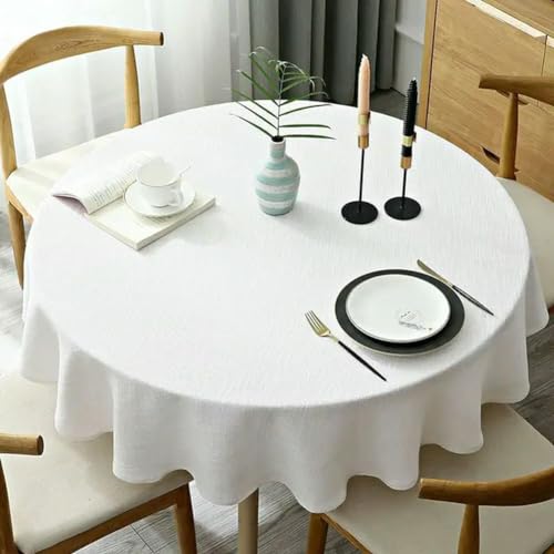 OPica Reine Baumwolle Runde Tischdecke Leinen Runde Tischdecke Einfarbig Tischdecke Esszimmer Tee Home Hotel Bankett Stoff Tischdecke OPica Reine Baumwolle Runde Tischdecke Leinen Runde Tischdecke Einfarbig Tischdecke Esszimmer Tee Home Hotel Bankett Stoff Tischdecke von OPica