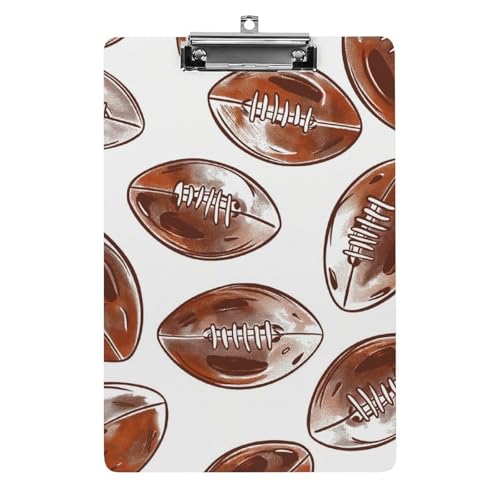 Acryl Klemmbretter American Football Muster Office File Folders Platte Klemmbrett Für Das Schreiben Malerei Acryl Klemmbretter American Football Muster Office File Folders Platte Klemmbrett Für Das Schreiben Malerei von OQPDONCWR