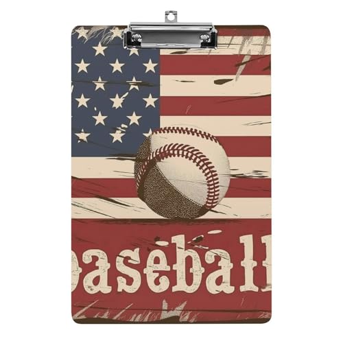 Acryl Klemmbretter Amerikanische Flagge Baseball Drucken Office File Folders Platte Klemmbrett Für Das Schreiben Malerei Acryl Klemmbretter Amerikanische Flagge Baseball Drucken Office File Folders Platte Klemmbrett Für Das Schreiben Malerei von OQPDONCWR