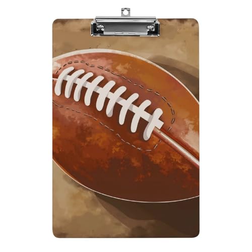 Acryl Klemmbretter Amerikanischer Fußball Office File Folders Platte Klemmbrett Für Das Schreiben Malerei Acryl Klemmbretter Amerikanischer Fußball Office File Folders Platte Klemmbrett Für Das Schreiben Malerei von OQPDONCWR