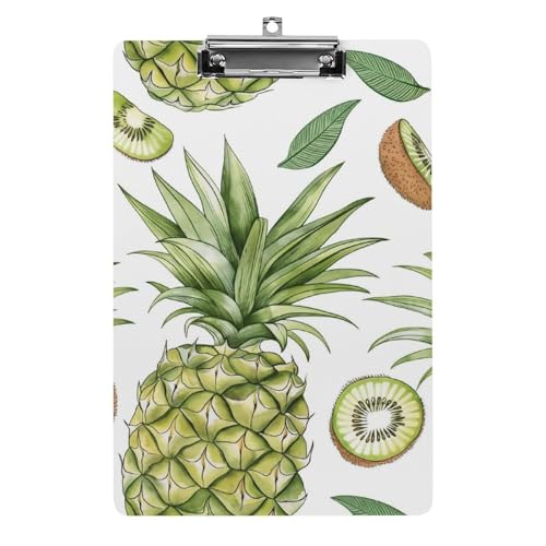 Acryl Klemmbretter Ananas Kiwi Muster Office File Folders Platte Klemmbrett Für Das Schreiben Malerei Acryl Klemmbretter Ananas Kiwi Muster Office File Folders Platte Klemmbrett Für Das Schreiben Malerei von OQPDONCWR