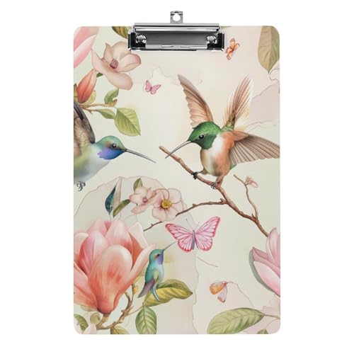 Acryl Klemmbretter Aquarell Kolibris Blumen Blüte Schmetterling Office File Folders Platte Klemmbrett Für Das Schreiben Malerei Acryl Klemmbretter Aquarell Kolibris Blumen Blüte Schmetterling Office File Folders Platte Klemmbrett Für Das Schreiben Malerei von OQPDONCWR