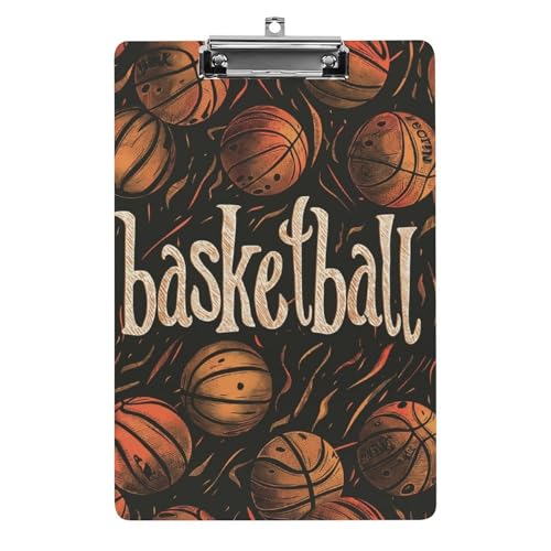 Acryl Klemmbretter Basketbälle Muster Orange Office File Folders Platte Klemmbrett Für Das Schreiben Malerei Acryl Klemmbretter Basketbälle Muster Orange Office File Folders Platte Klemmbrett Für Das Schreiben Malerei von OQPDONCWR