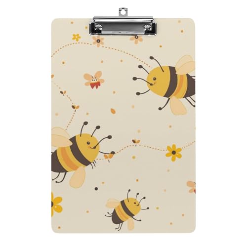 Acryl Klemmbretter Bienen Fliegende Blumen Gelb Office File Folders Platte Klemmbrett Für Das Schreiben Malerei Acryl Klemmbretter Bienen Fliegende Blumen Gelb Office File Folders Platte Klemmbrett Für Das Schreiben Malerei von OQPDONCWR