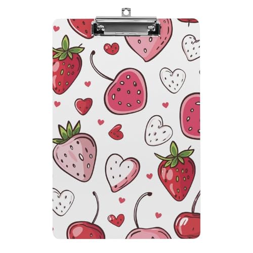 Acryl Klemmbretter Erdbeeren Muster Rot Office File Folders Platte Klemmbrett Für Das Schreiben Malerei Acryl Klemmbretter Erdbeeren Muster Rot Office File Folders Platte Klemmbrett Für Das Schreiben Malerei von OQPDONCWR