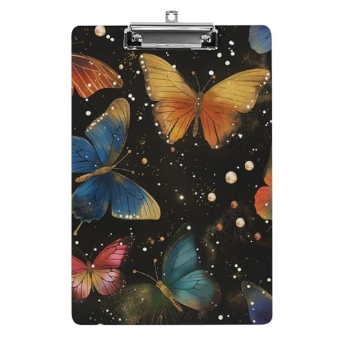 Acryl Klemmbretter Farbenfrohe Schmetterlinge Seifenblasenmuster Office File Folders Platte Klemmbrett Für Das Schreiben Malerei Acryl Klemmbretter Farbenfrohe Schmetterlinge Seifenblasenmuster Office File Folders Platte Klemmbrett Für Das Schreiben Malerei von OQPDONCWR