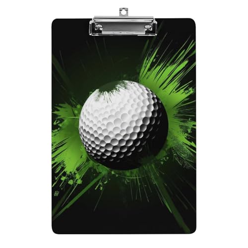 Acryl Klemmbretter Golfball Grüner Hintergrund Office File Folders Platte Klemmbrett Für Das Schreiben Malerei Acryl Klemmbretter Golfball Grüner Hintergrund Office File Folders Platte Klemmbrett Für Das Schreiben Malerei von OQPDONCWR